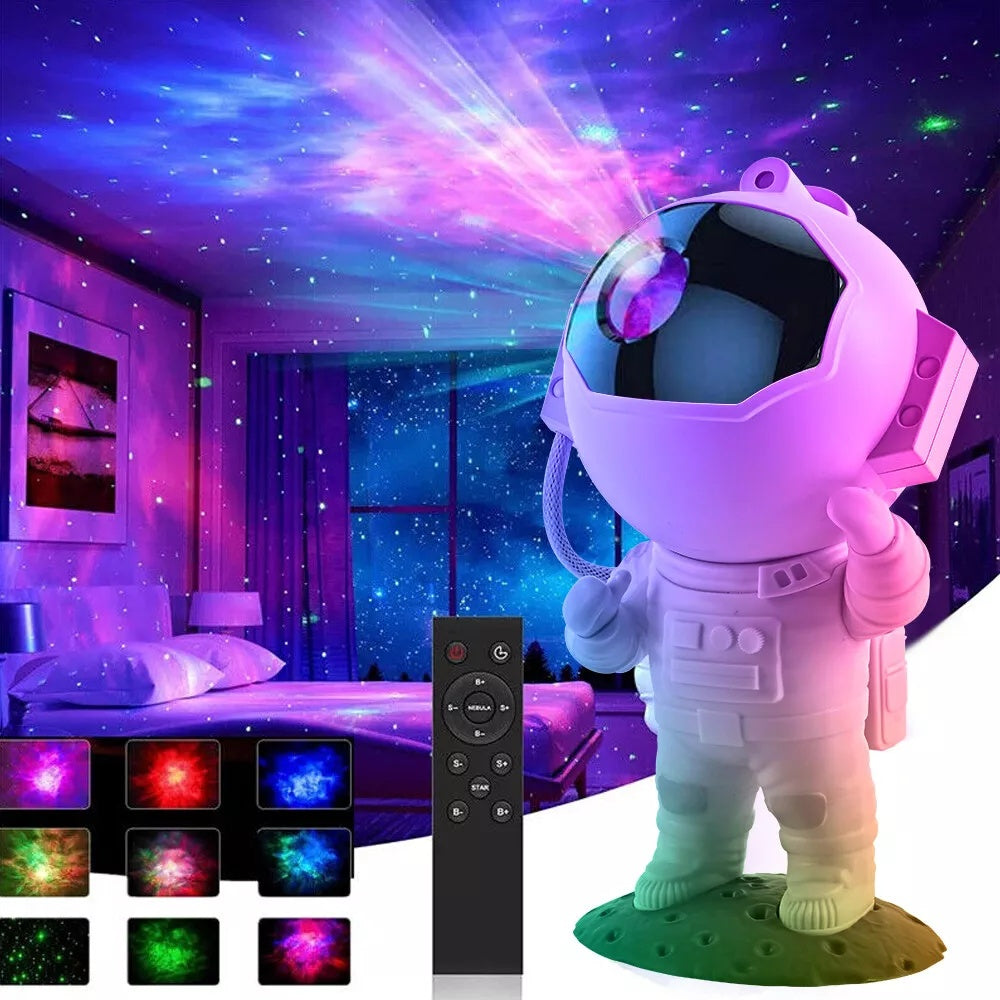 Astronaut Projector Galaxy Starry Sky Night Light Nebula Space LED Lamp W Remote