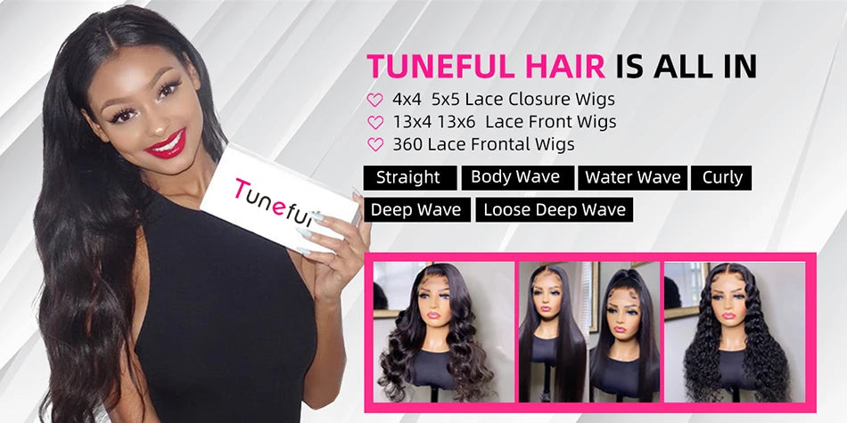 100% Glue-less Wigs Human Hair  Ready To Wear